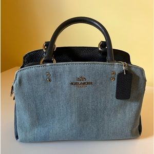 Coach denim bag.